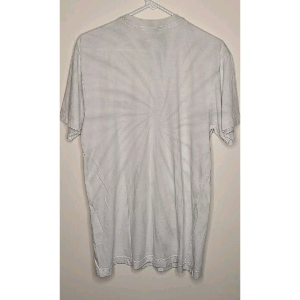 ACDC Men's Crew Neck Shirt White Tye Dye Design Cotton Size XS/S - Picture 3 of 4